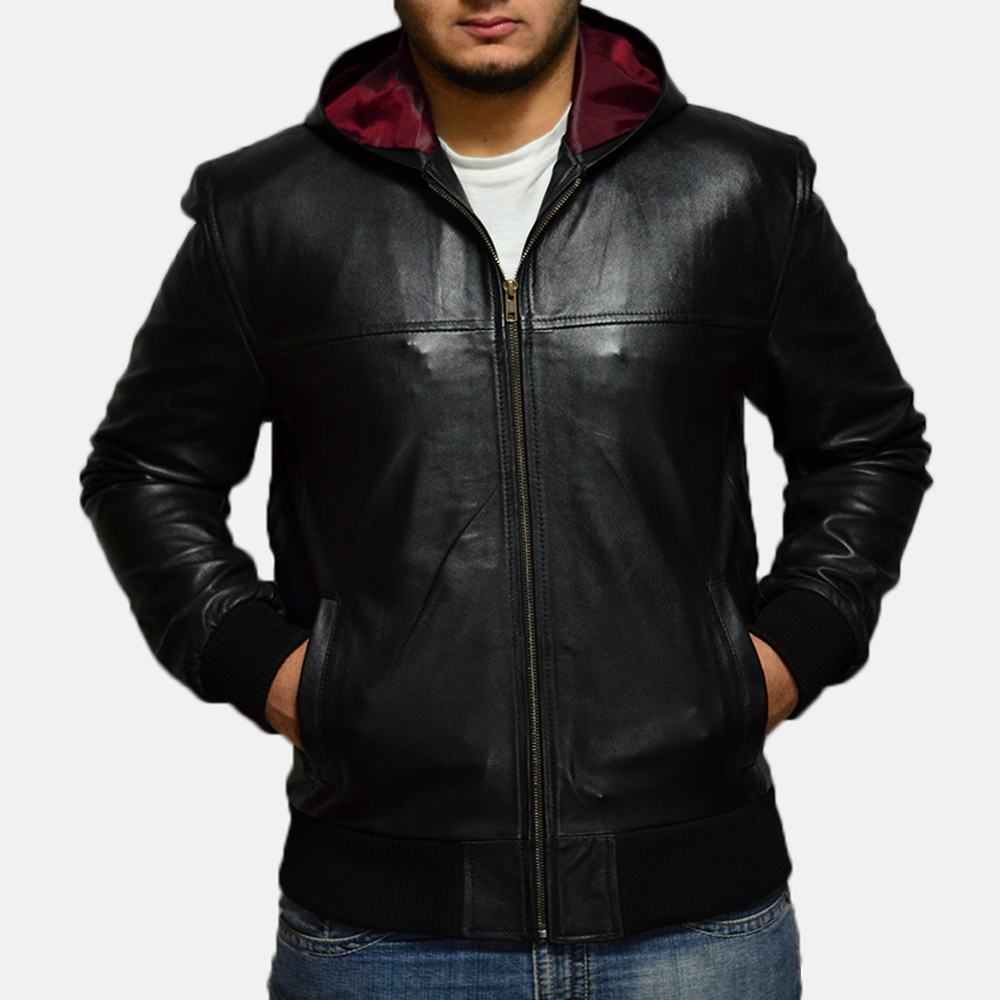 Hooded Leather Jackets